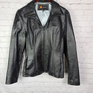 Wilsons Leather Scuba Jacket  Black  W Sz Med.